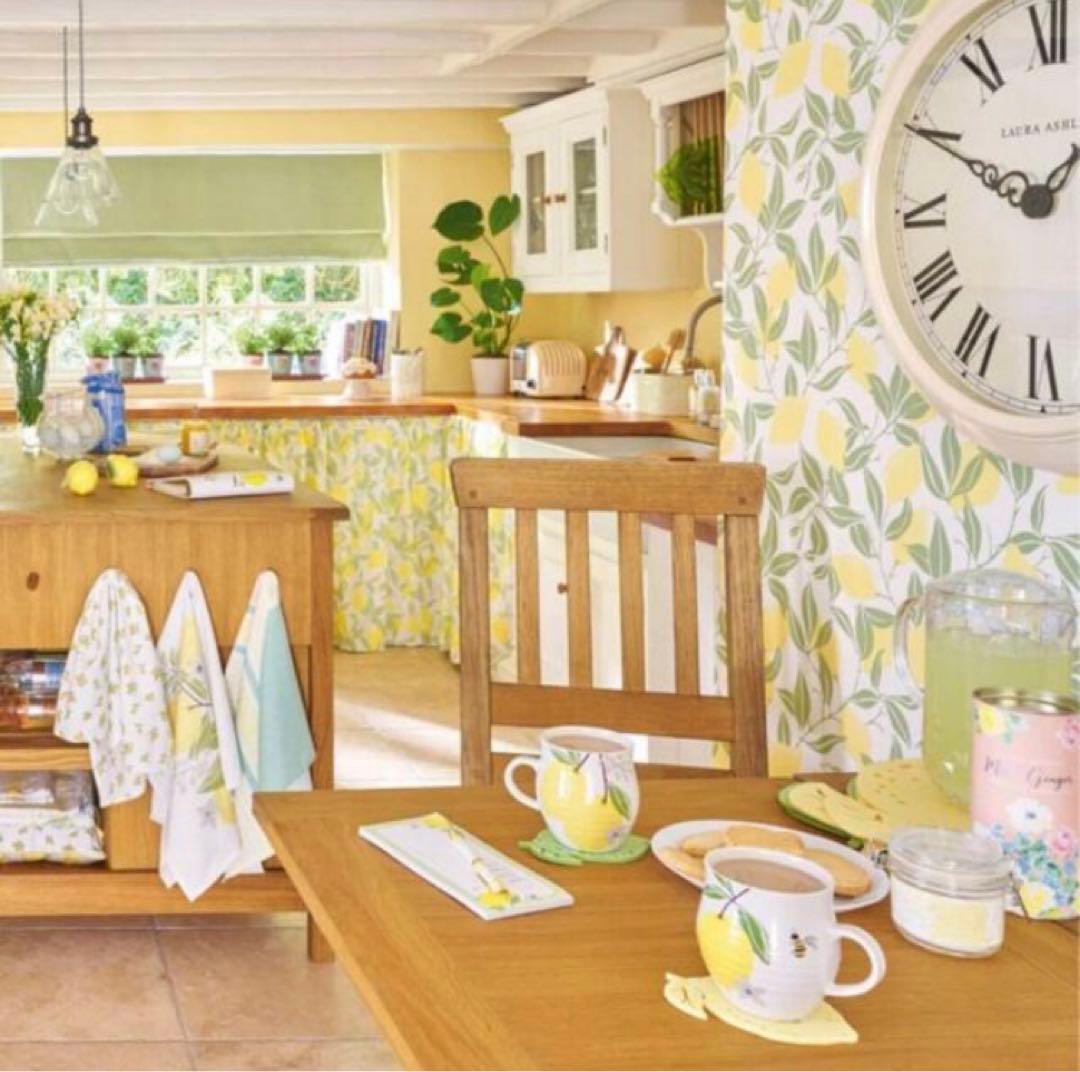 ローラアシュレイUK製壁紙　レモン/イエロー　新品未開封1本から