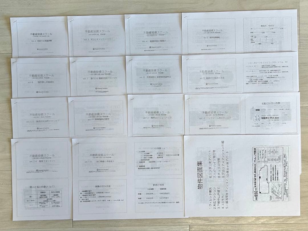 【最新版】ファイナンシャルアカデミー 不動産投資スクール教材一式セット