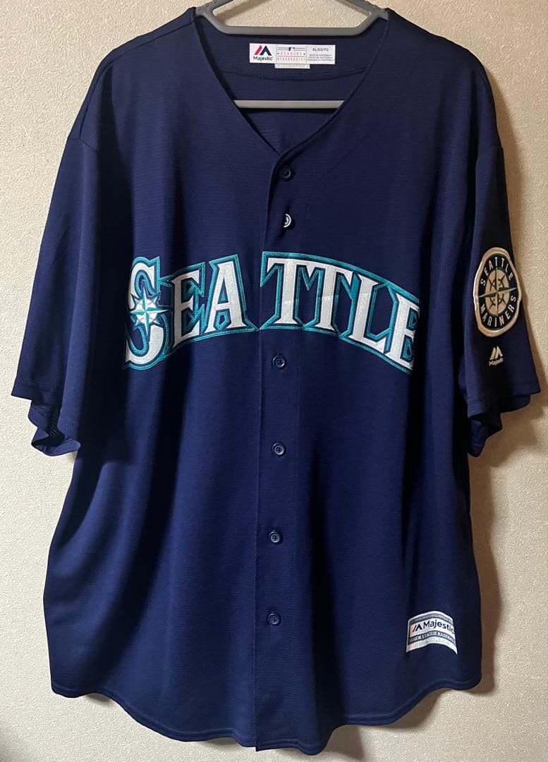 【マジェスティック】シアトルマリナーズ　イチローレプリカユニフォームXL