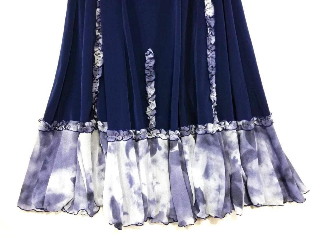 【美品】フラメンコ衣装 HERMOSA IBERIA ネイビー L相当　a406