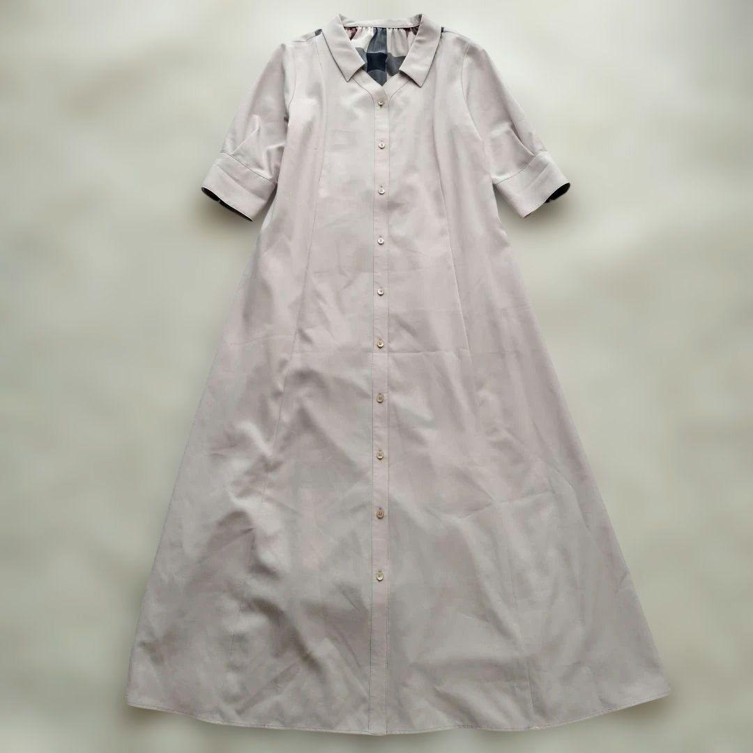 24年♡美品✨ブルーレーベル バックレースアップドレス ベージュ 38