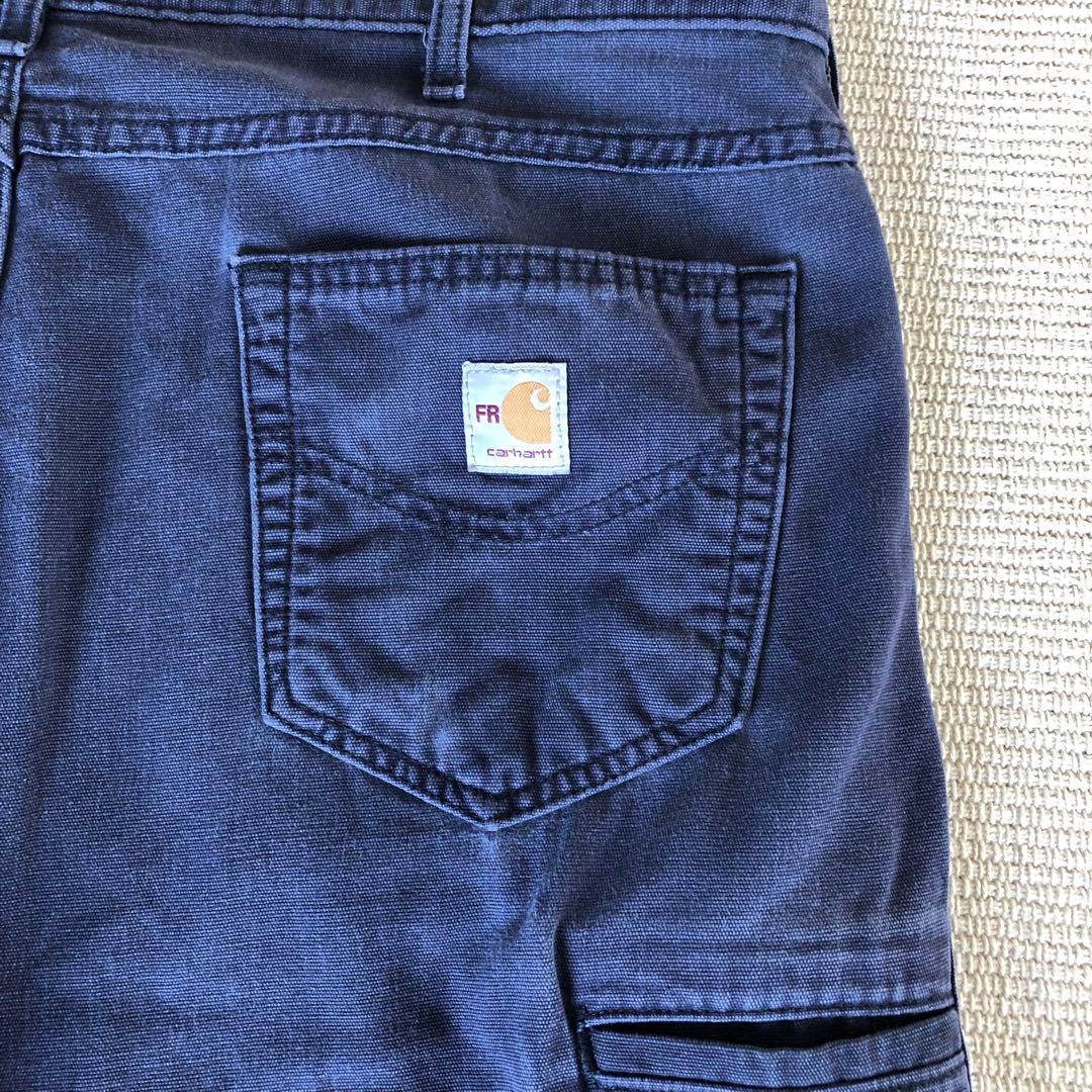 極太 W38 Carhartt カーハート FRB159 ワークパンツ 難燃性