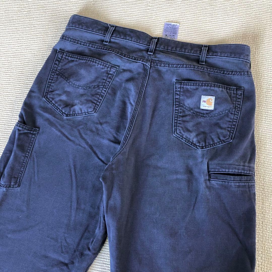 極太 W38 Carhartt カーハート FRB159 ワークパンツ 難燃性