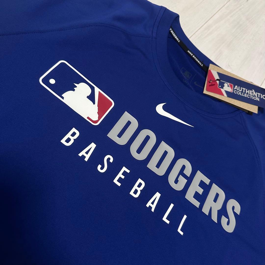 【ラスト1着】日本未発売 サイズL ドジャース 選手着用 ラグラン Tシャツ