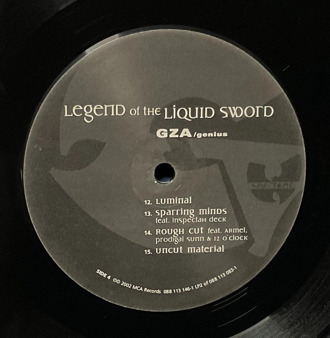 洋楽 GZA - Legend Of The Liquid Sword 2LP