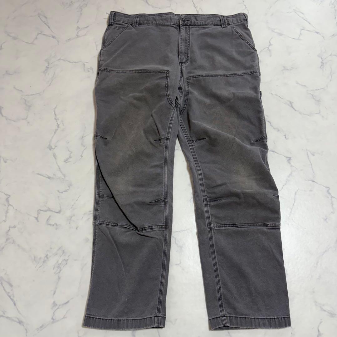 【大人気】カーハート ダブルニー ペインターパンツ グレー W40 コットン