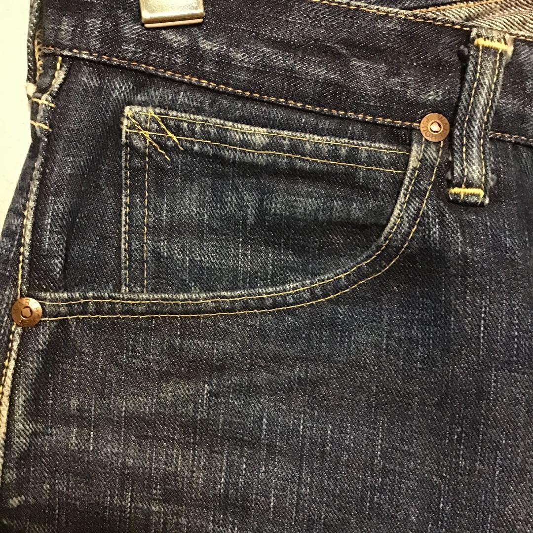 【至高の縦落ち】ウエアハウス Leeタイプ 職人魂の左綾デニム 金耳