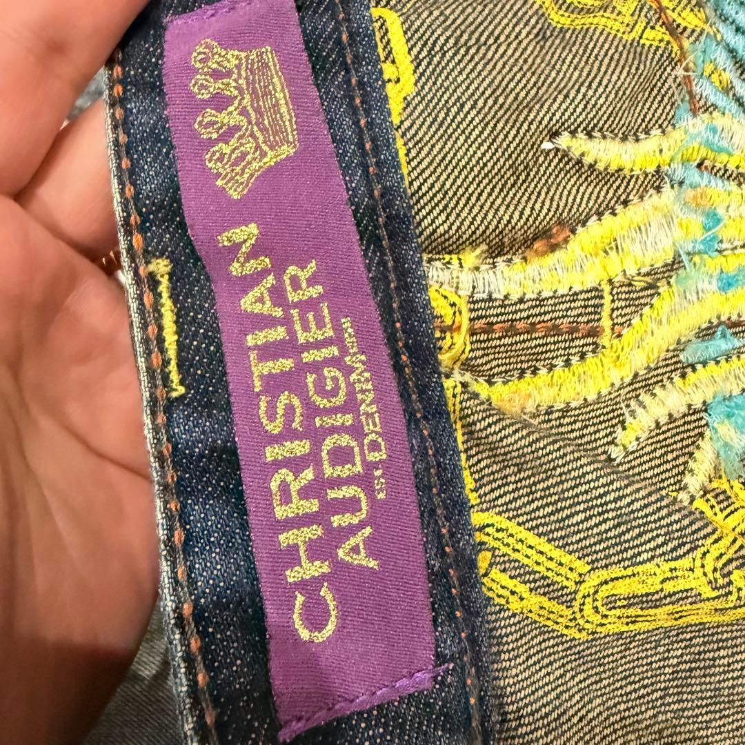CHRISTIAN AUDIGIER 36×32 刺繍　かっこいい　美品