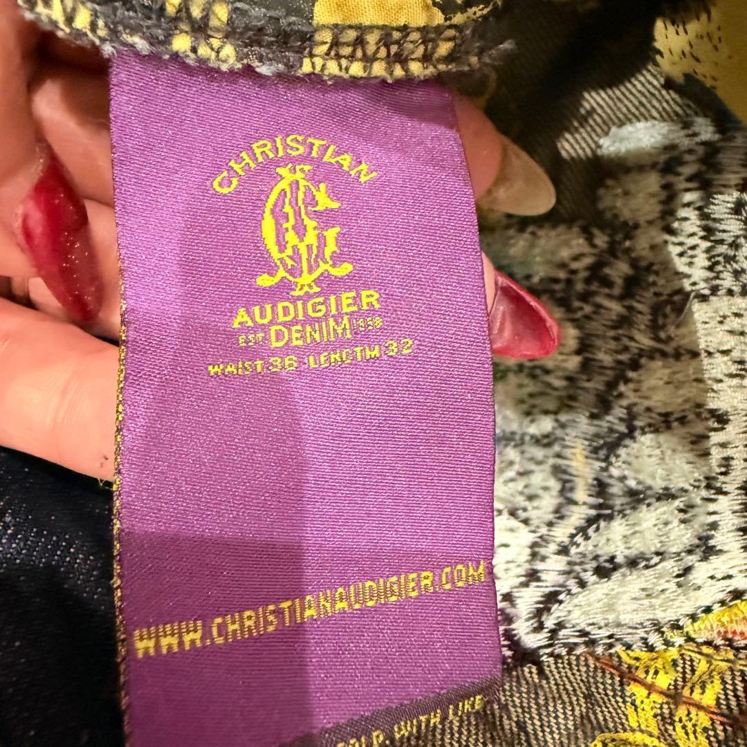 CHRISTIAN AUDIGIER 36×32 刺繍　かっこいい　美品