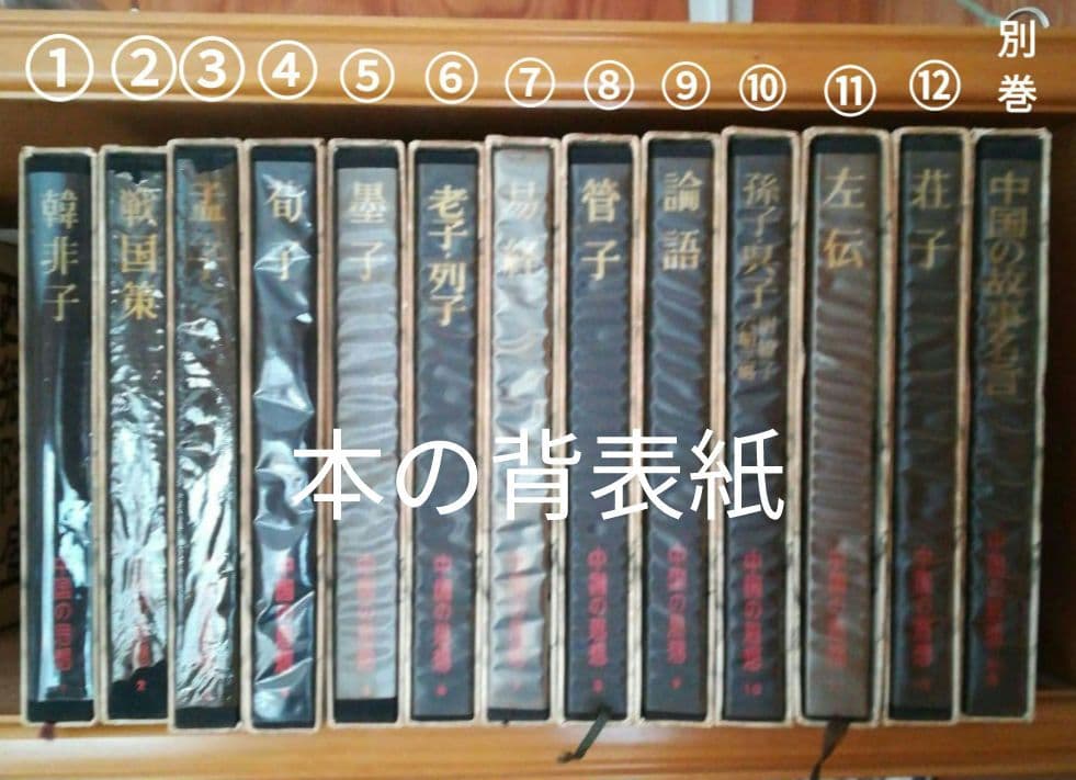 中国の思想(12巻)+中国の故事名言(1巻)