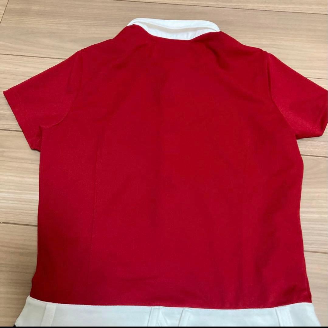 美品ニューバランスゴルフ　半袖ゴルフワンピース　1 レディースゴルフウェア　総柄