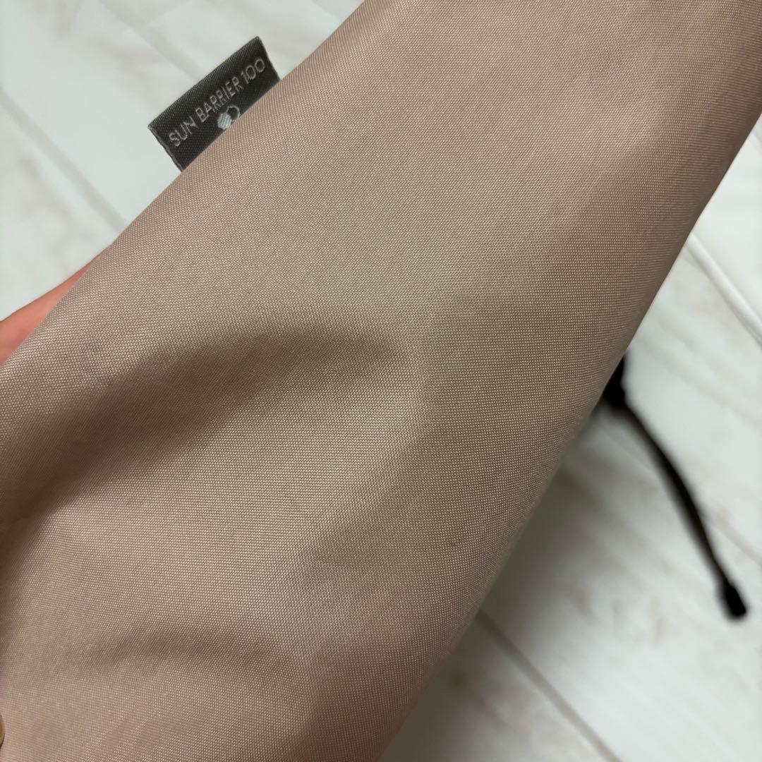 サンバリア100 折りたたみ　日傘　２段折 コンパクト 無地　ピンク