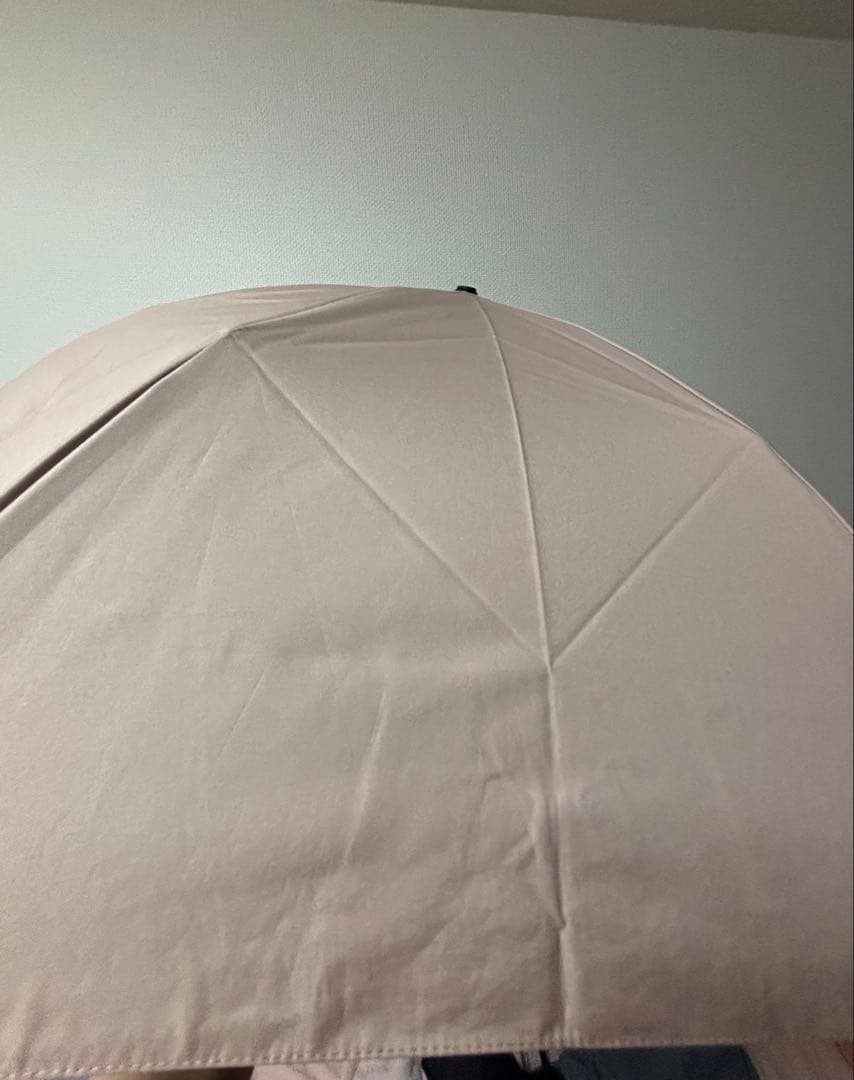 サンバリア100 折りたたみ　日傘　２段折 コンパクト 無地　ピンク