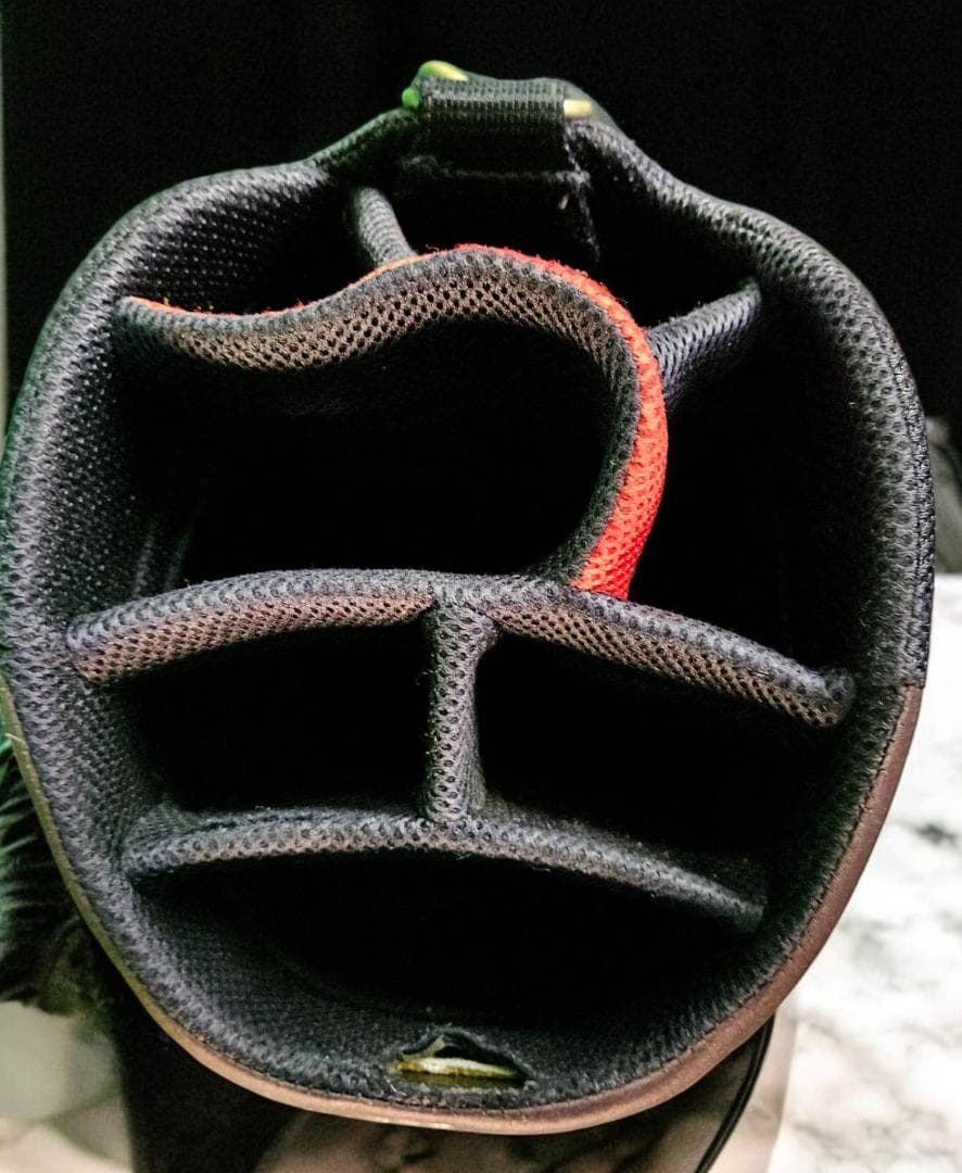 送料無料/美品　TourStage キャディバッグ BLACKｘRED