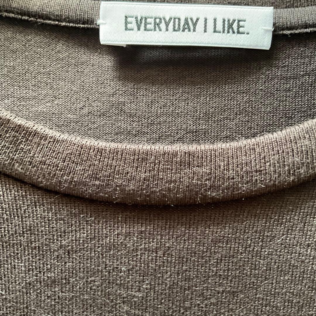 美品✨ドゥーズィエムクラス　オーガニックコットンTシャツワンピース　ブラウン