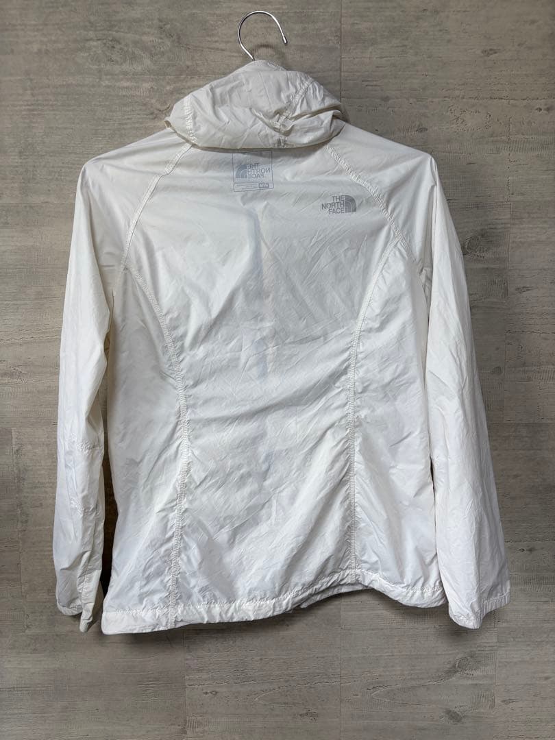 ノースフェイス ウインドブレーカー Lサイズ ナイロン ジャケット 軽量 白