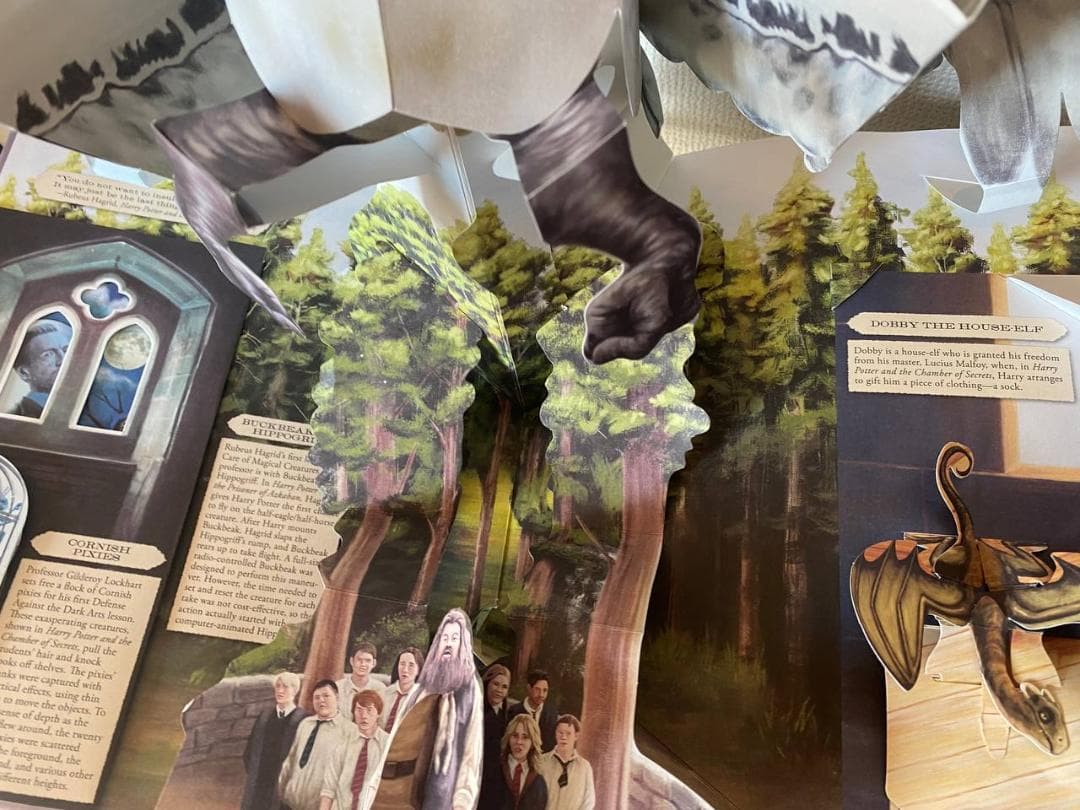ハリーポッター ポップアップ絵本 仕掛け絵本 クリーチャー図鑑
