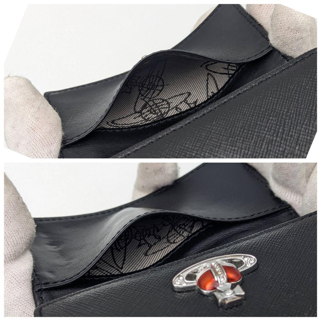 ヴィヴィアンウエストウッド 4連 キーケース ディアマンテ ブラック レッド