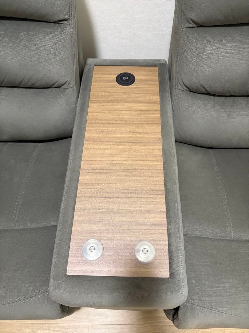 ニトリ Nビリーバ 電動リクライニングソファ 2人掛け 布張り グレー ふかふか