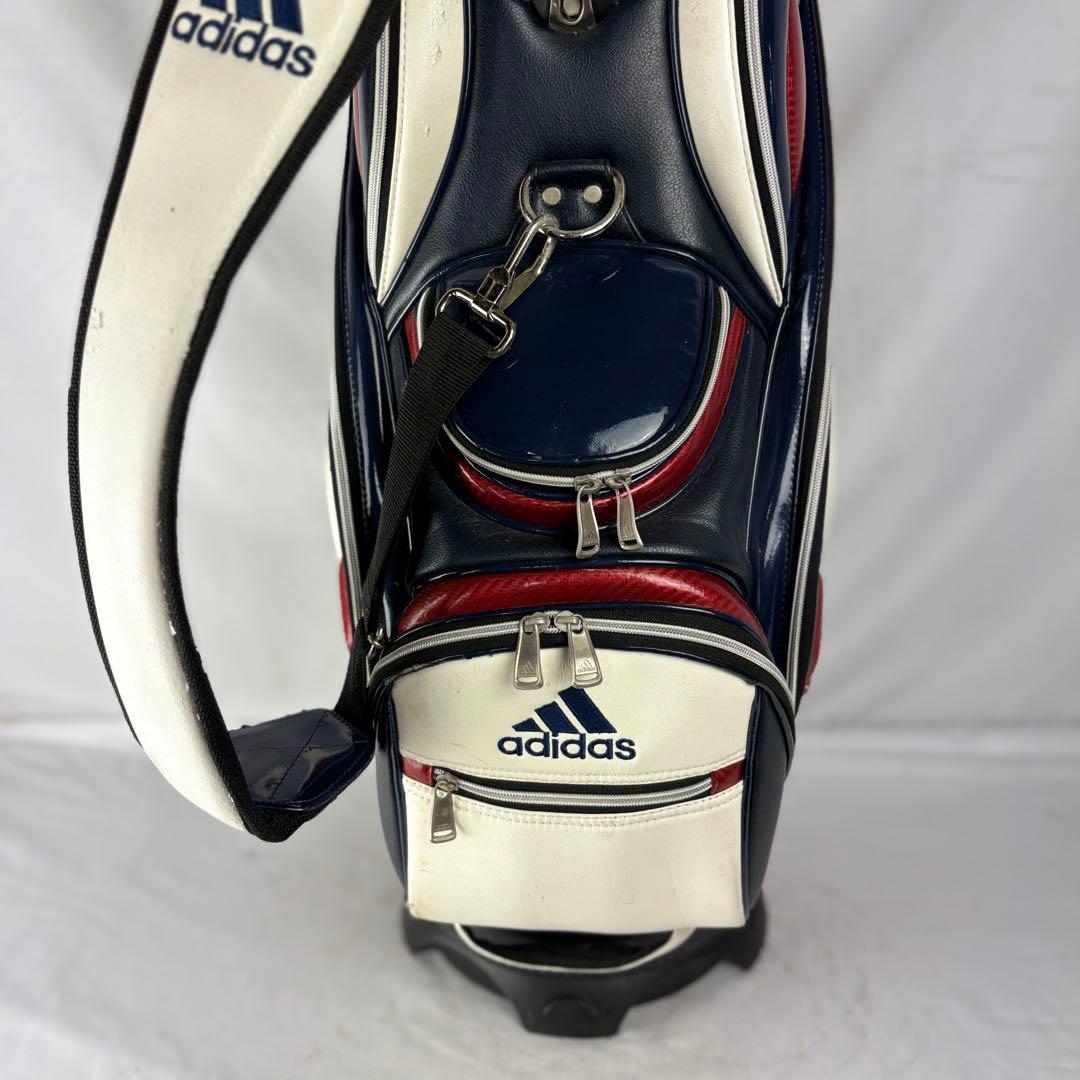 アディダス ゴルフバッグ adidas キャディバッグ 5分割 フード付き