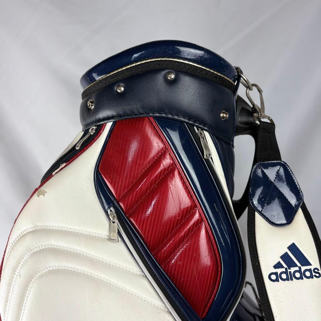 アディダス ゴルフバッグ adidas キャディバッグ 5分割 フード付き