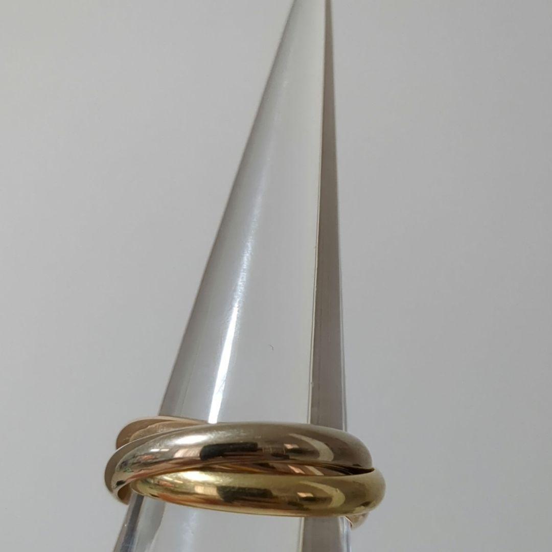 カルティエ　Cartier　K18　トリニティリング　16-17号