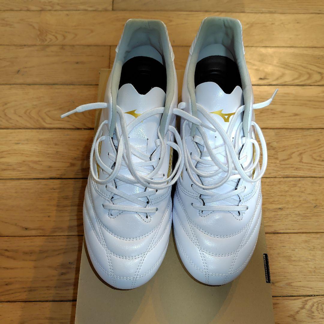 ミズノ モナルシーダネオⅡ SW 26.5センチ　幅広　ホワイト✕ゴールド