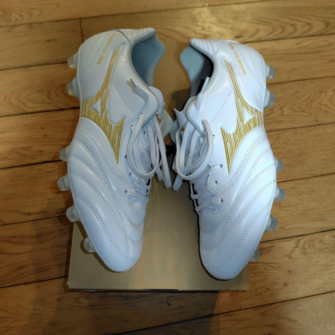 ミズノ モナルシーダネオⅡ SW 26.5センチ　幅広　ホワイト✕ゴールド