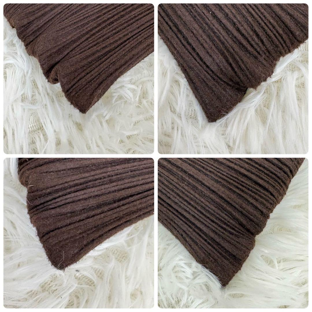 未使用 PLEATS PLEASE トライアングル ハンドバッグ 変形 ブラウン