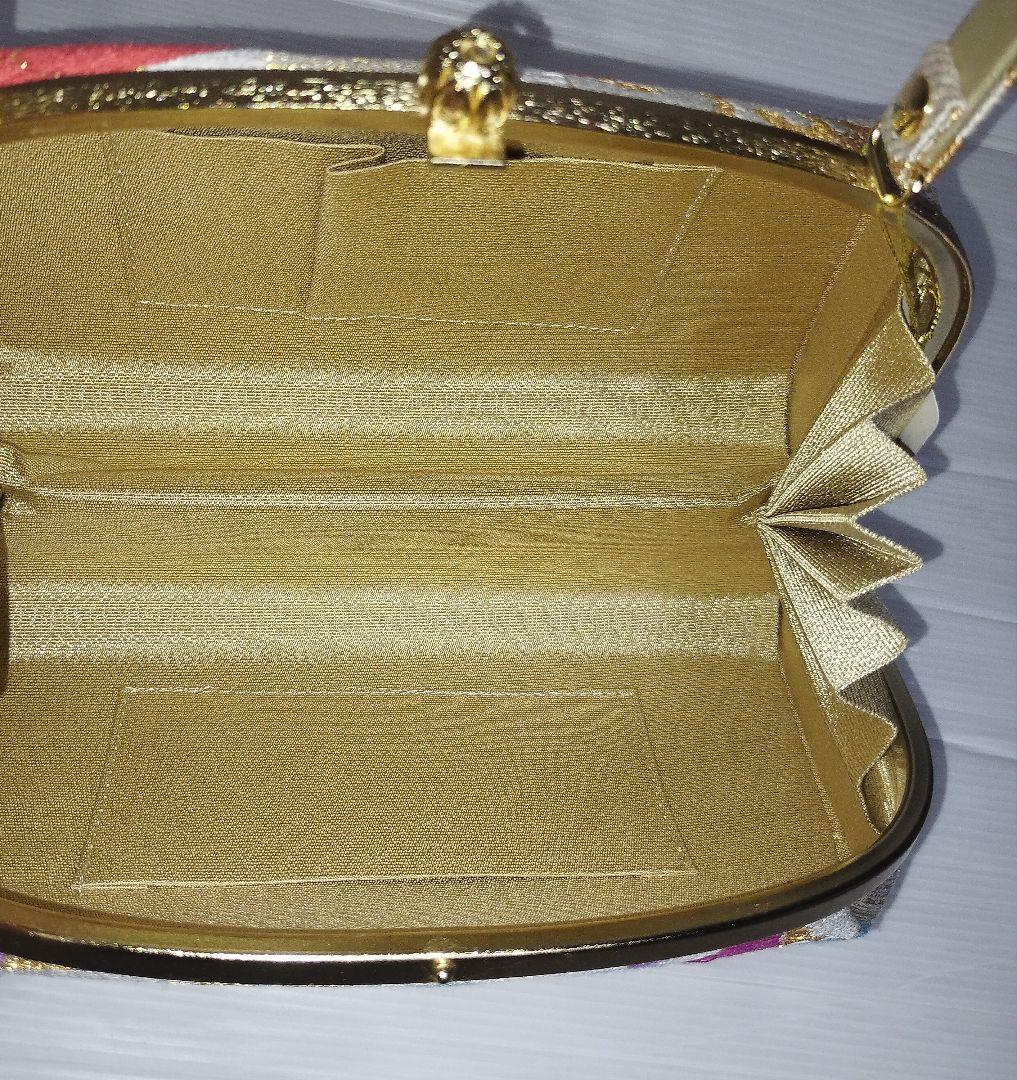 未使用　草履　バッグ　セット　正絹　優花緒　花柄　和装　日本製