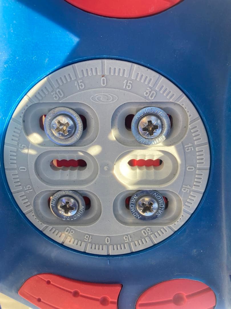 ショートスキー(ファン)スノーボードブーツ用SALOMON×SALOMON 青赤