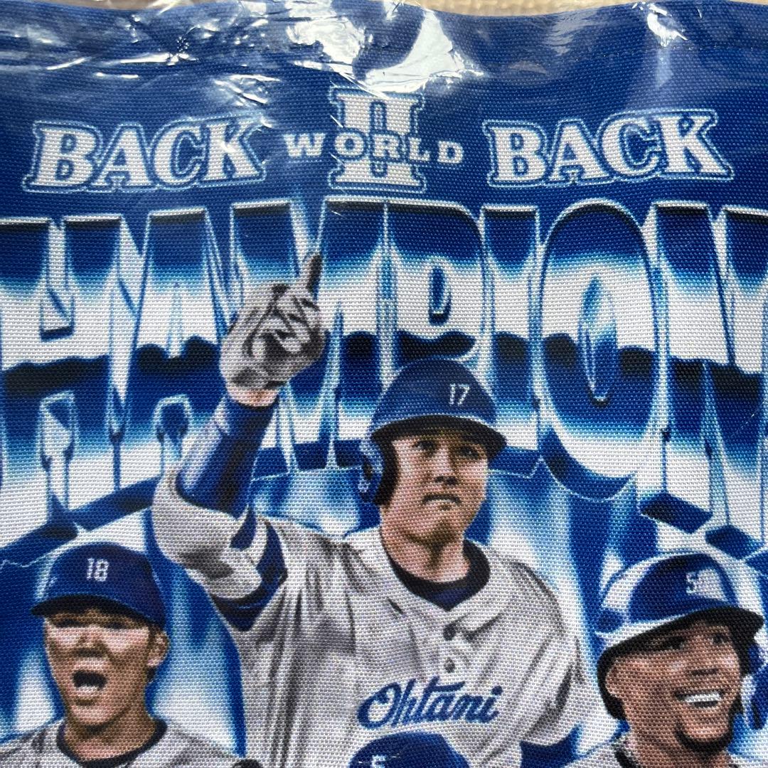 ドジャース2025チャンピオントートバッグ大谷翔平、山本由伸、フリーマン、ベッツ