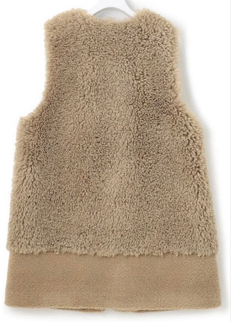 本日のみの価格です23区ECOPEL カーリーファーコンビ ジレ