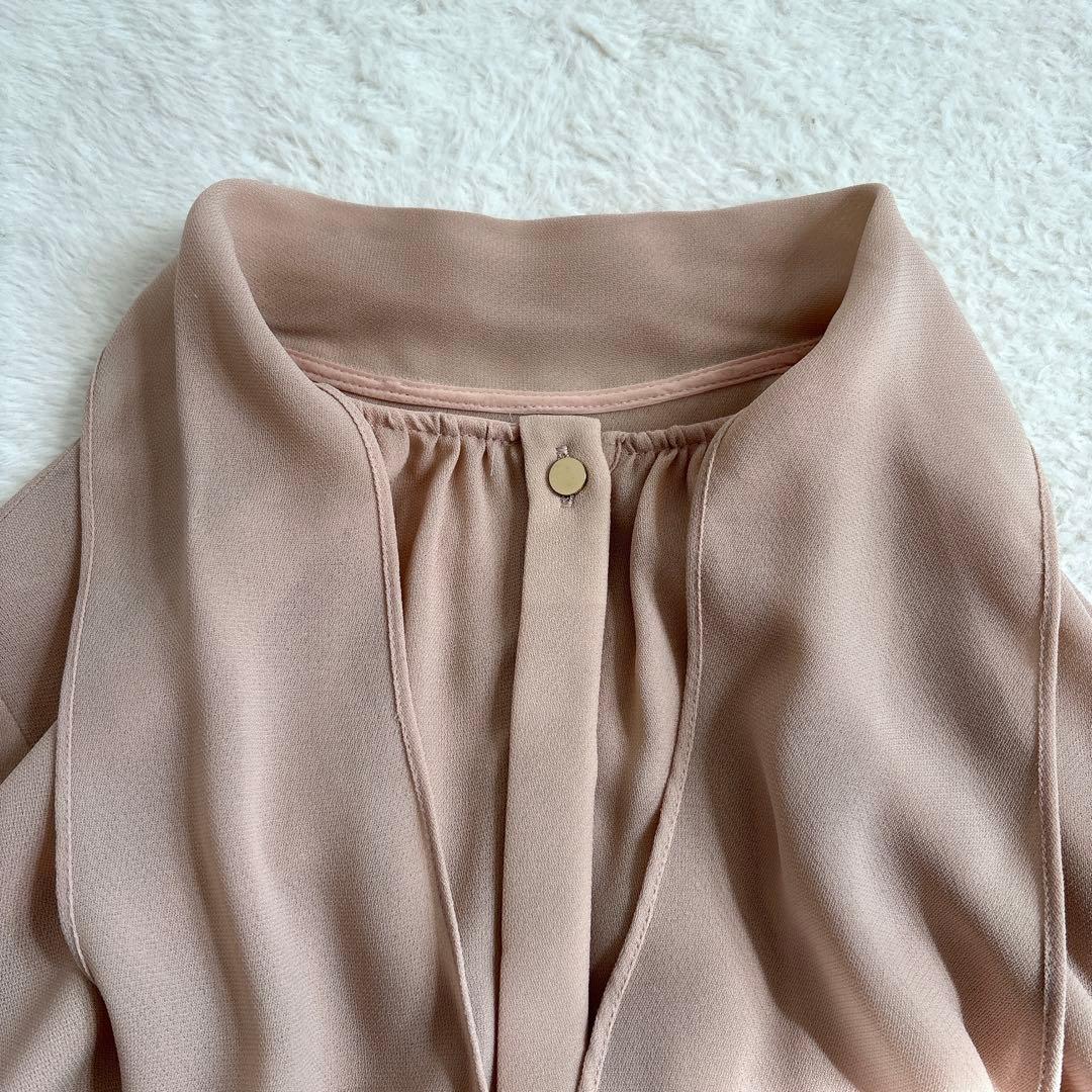 ANAYI Eternal Line シアードビーボウタイワンピース シフォン