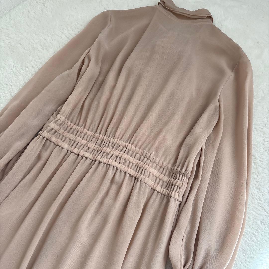 ANAYI Eternal Line シアードビーボウタイワンピース シフォン