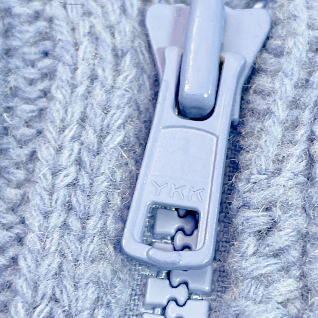 美品　アルマーニ エクスチェンジ　ニットポンチョ ケープ　ウール　ブルー