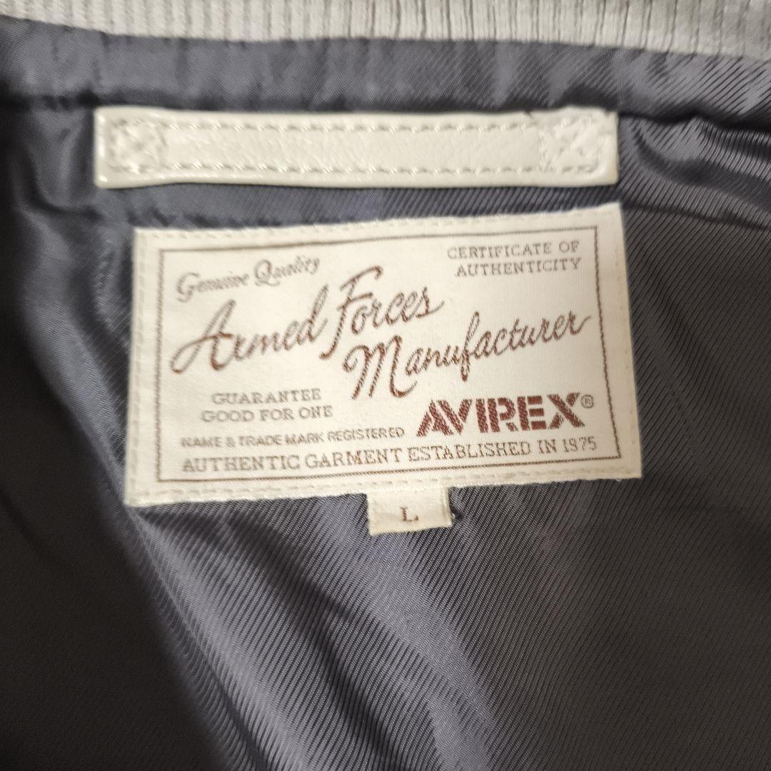 AVIREX/レザージャケット/白/USAF70周年/6171076/Ｌ