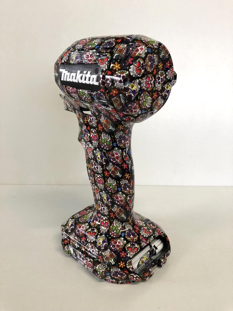 マキタ　インパクトドライバー　TD173　カスタム外装　シュガースカル柄