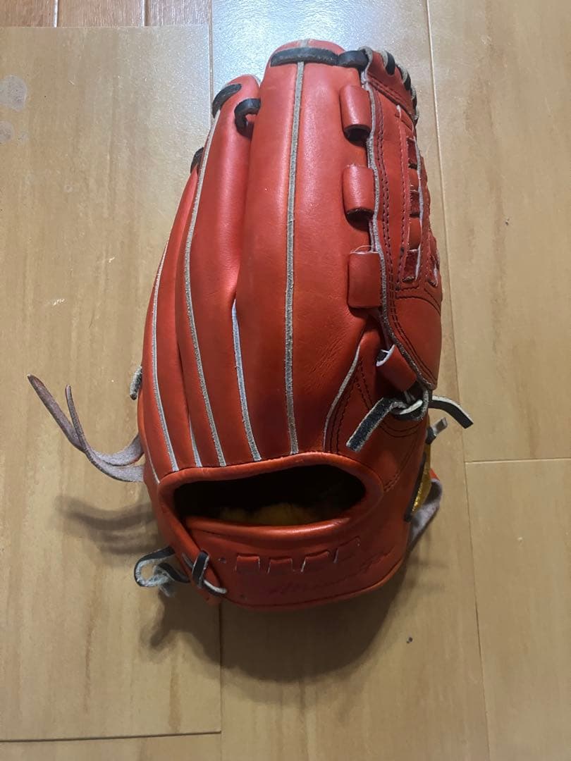 ミズノプロ硬式野球グローブ 赤