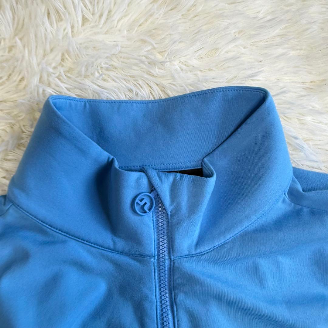 【ジェイリンドバーグ】美品 ジップジャケット ブルー ビックロゴ L メンズ