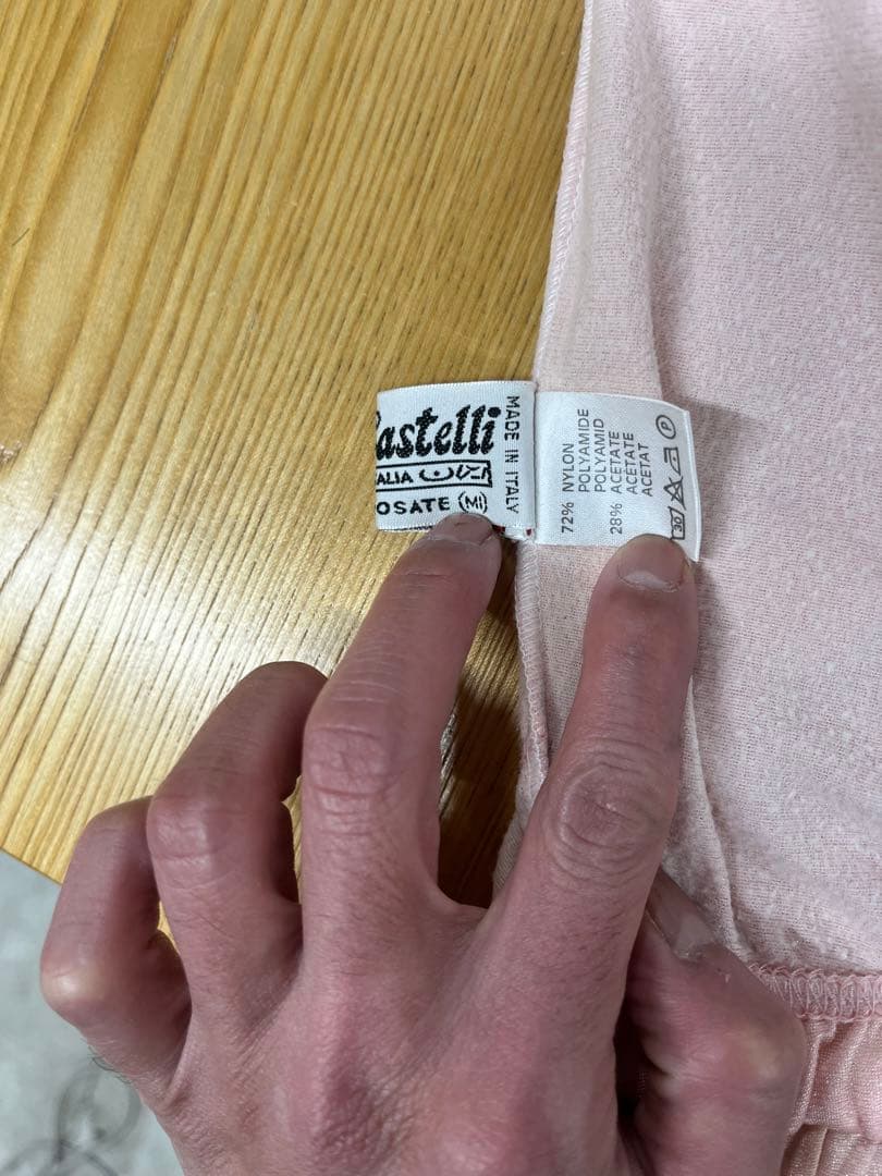 カステリ La Gazzetta ピンク サイクルウェア