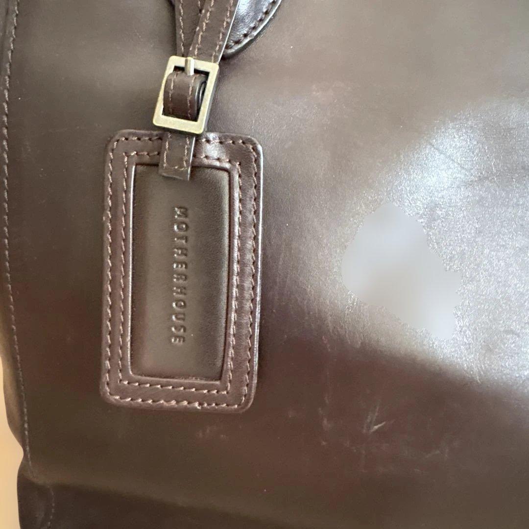 2024年購入 マザーハウス アンティークキャリアトートバッグ　ダークブラウン