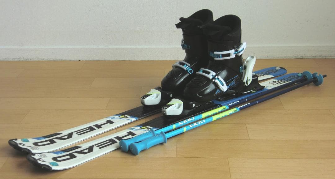 ■■最終特価■送料無料■HEAD■子供用スキーセット■板117靴22■WAX済■