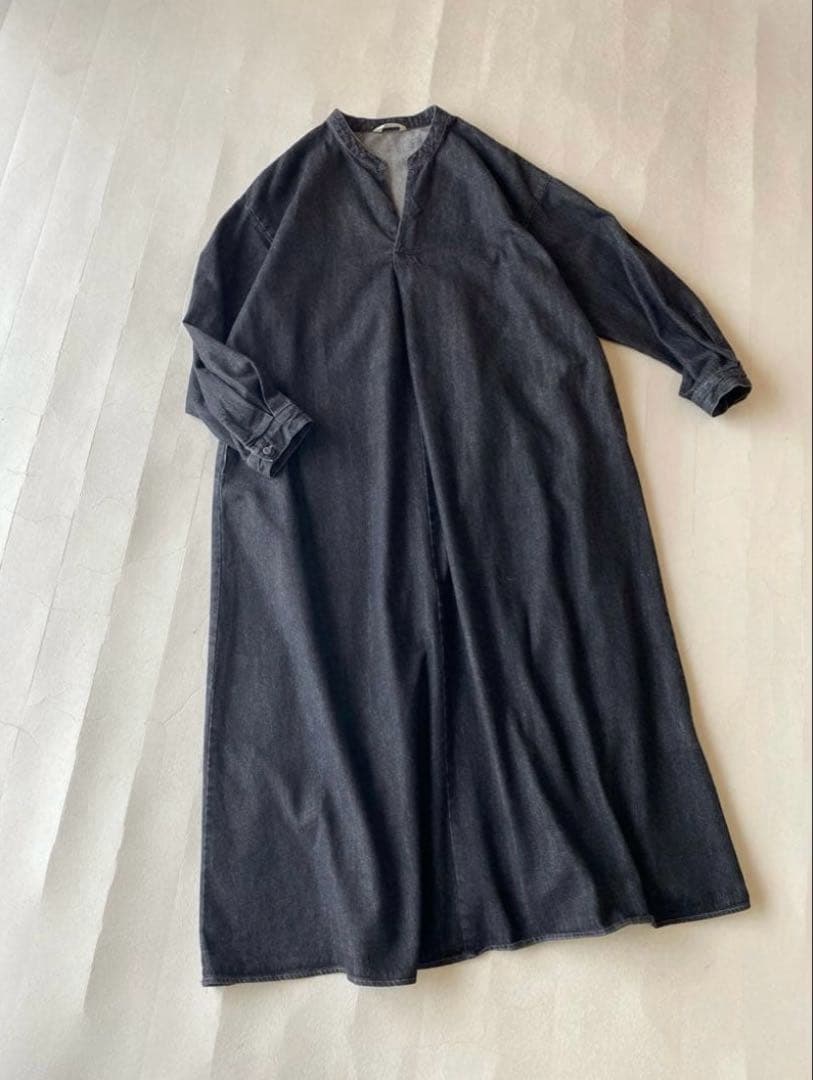 スタディオクリップ studio CLIP ブラックデニムサックワンピース