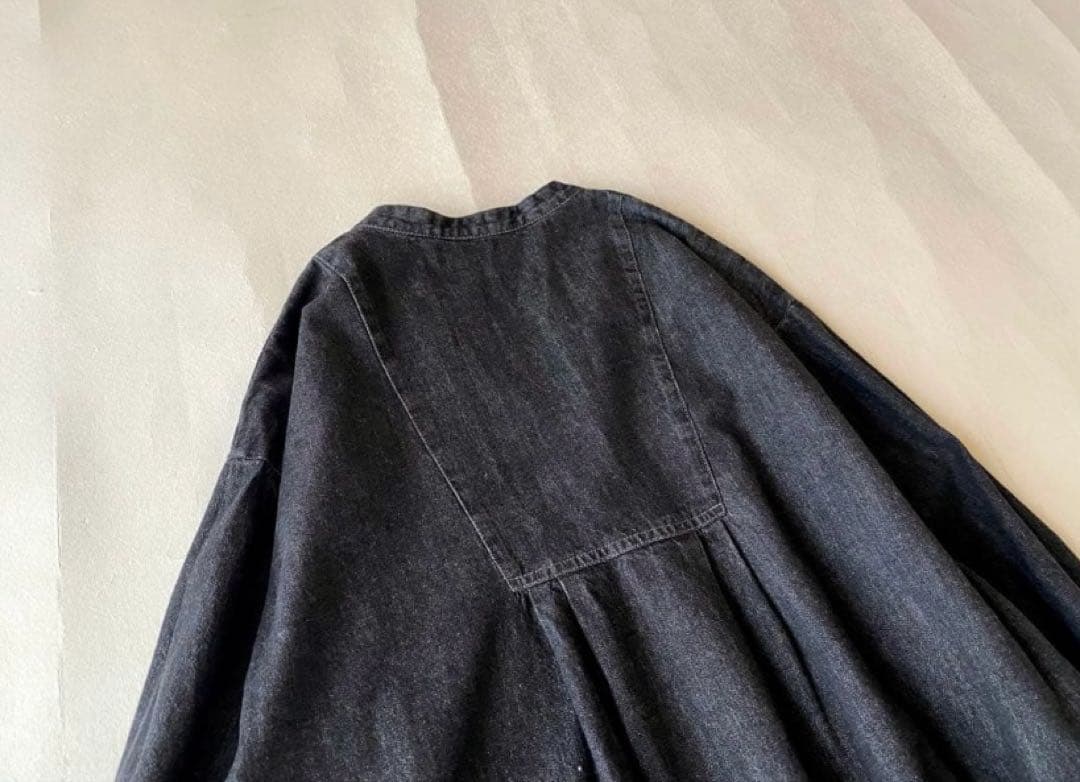 スタディオクリップ studio CLIP ブラックデニムサックワンピース