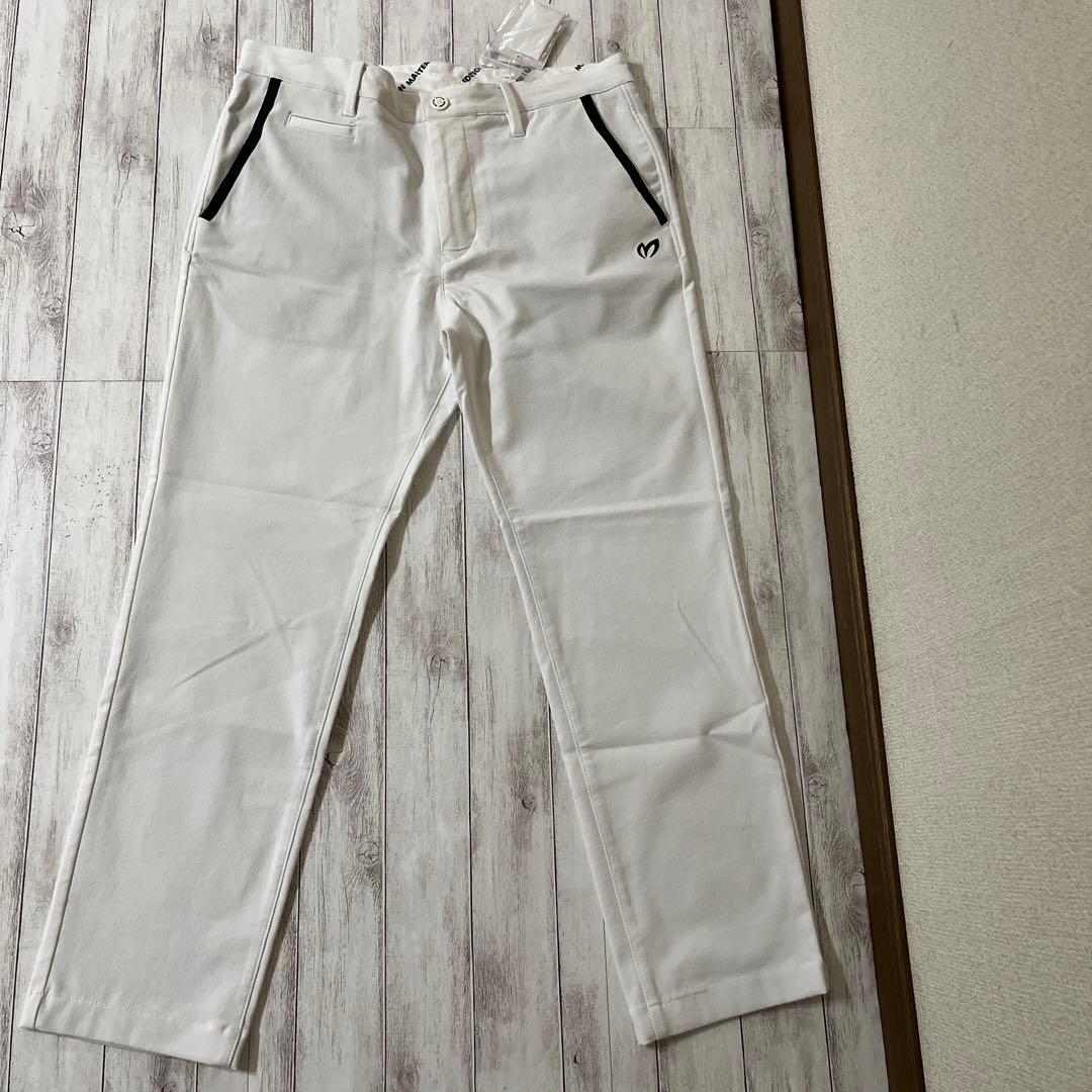 マスターバニーゴルフウエアパンツメンズ5ホワイト新品