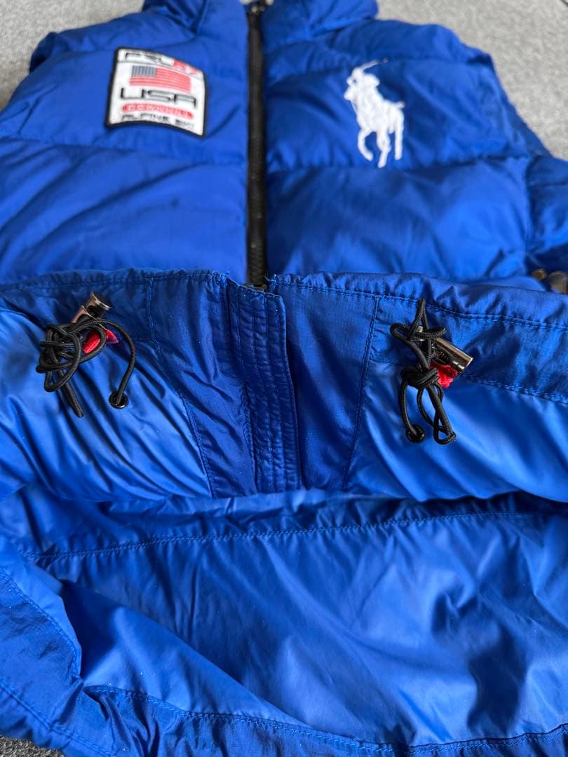 Polo by Ralph Lauren ダウンベスト ビッグポニー ブルー M