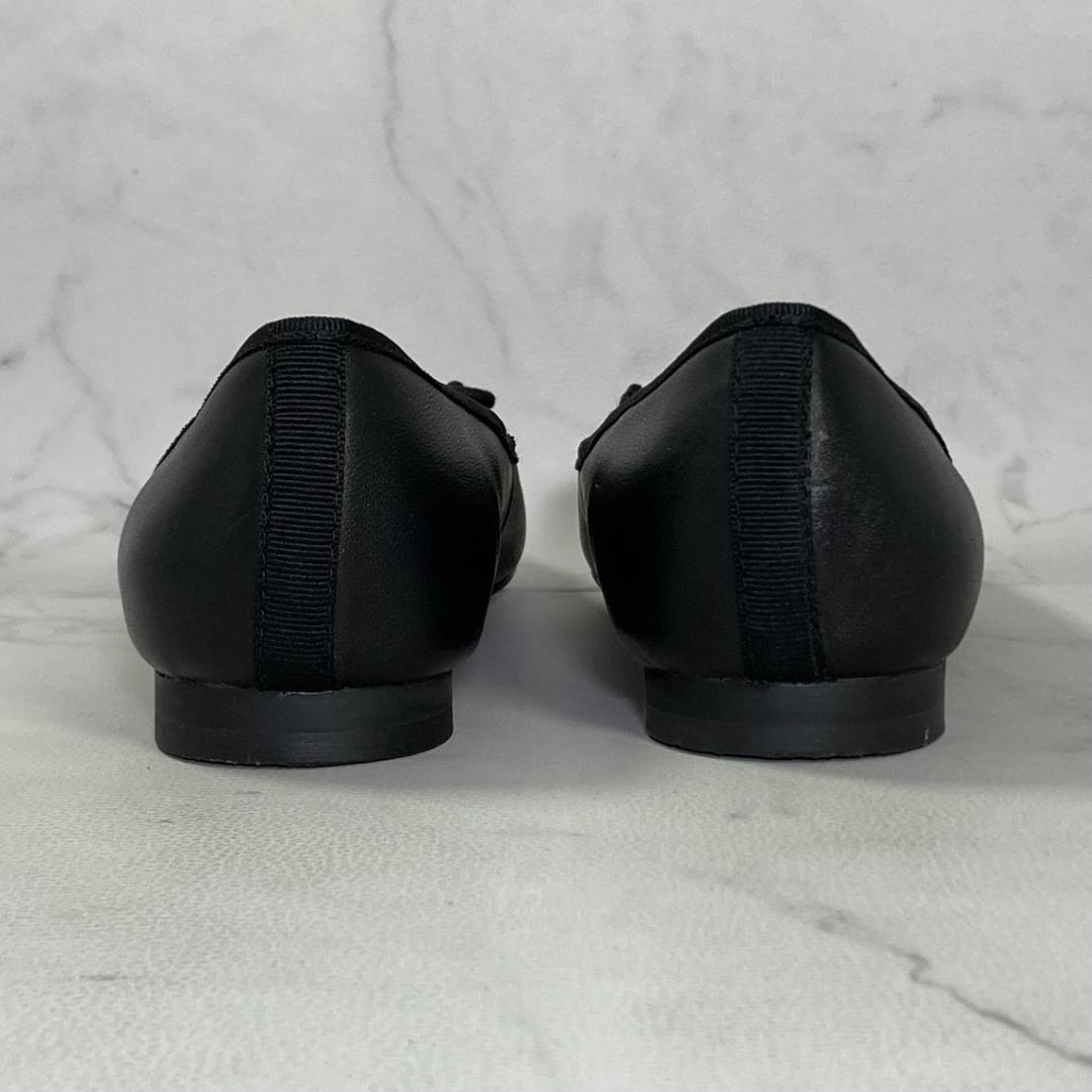 【美品】Clarks カルーゼルライド バレエシューズ 25㎝ ブラックレザー