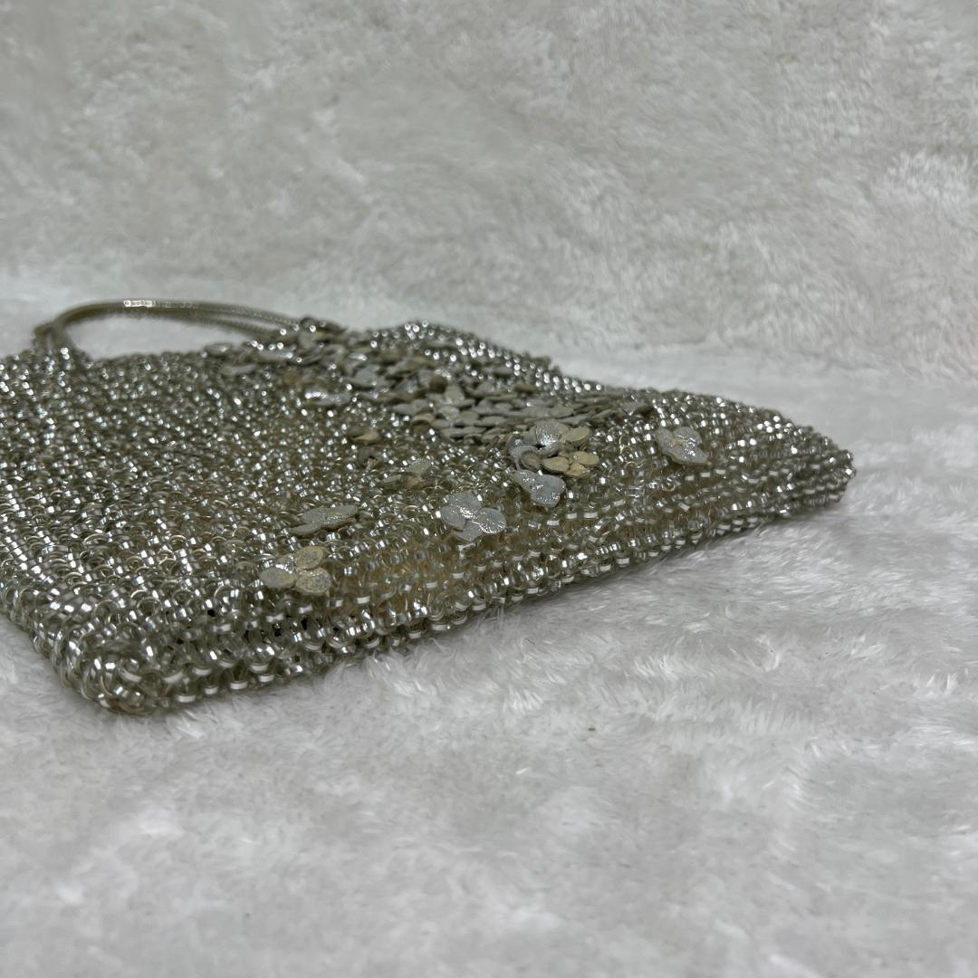 《良品》アンテプリマ シルバー ワイヤーバッグ フラワーモチーフ