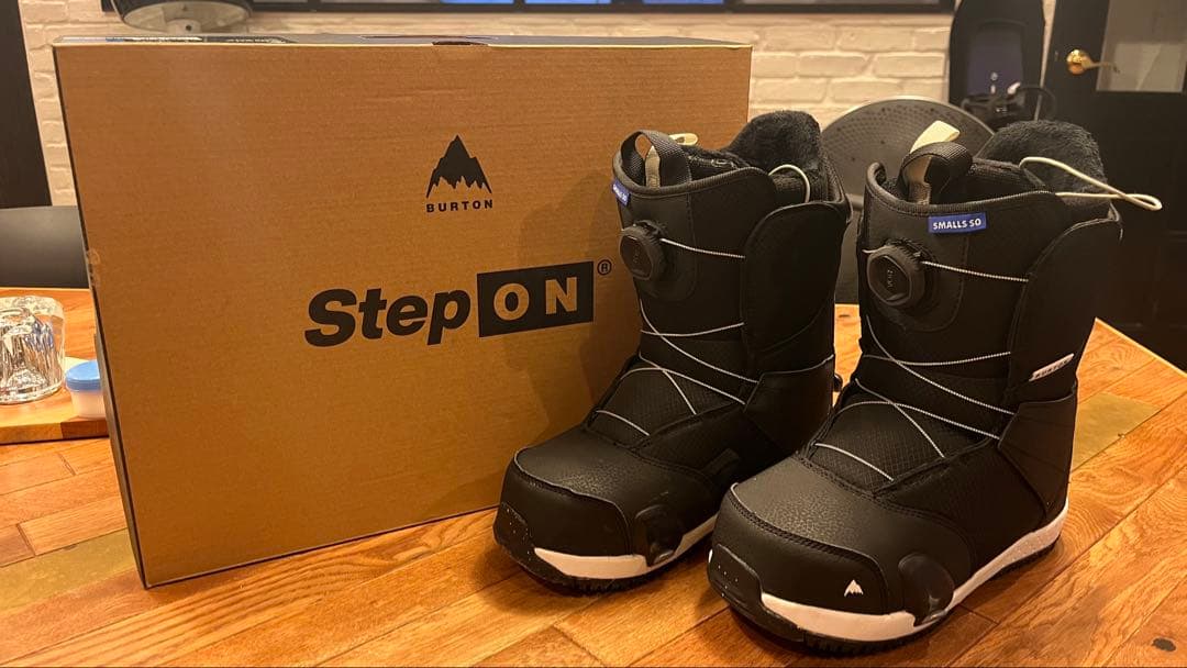 美品❗️3点セットキッズバートンStepOn板130ビンディング・ブーツ25cm